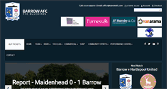 Desktop Screenshot of barrowafc.com