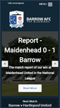 Mobile Screenshot of barrowafc.com